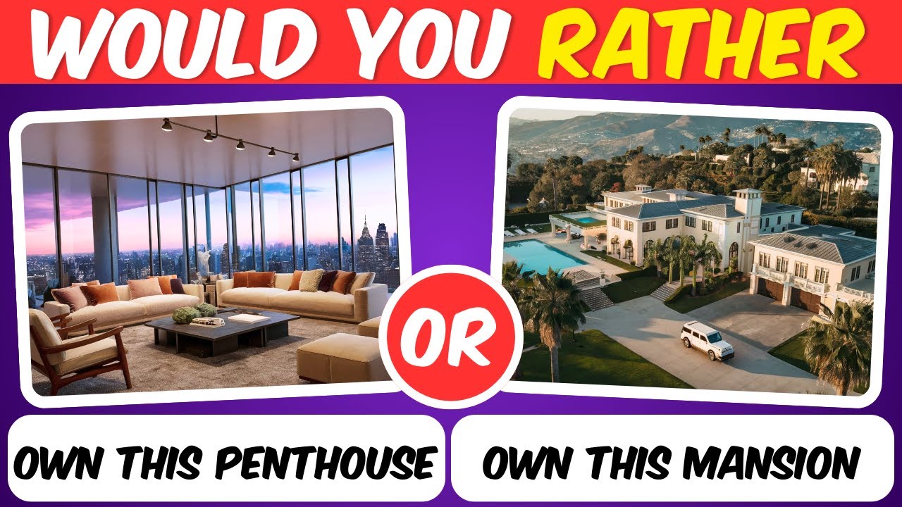 Would You Rather: Luxury Life Edition 🌟| Ultimate Luxury Lifestyle Quiz 🏖️