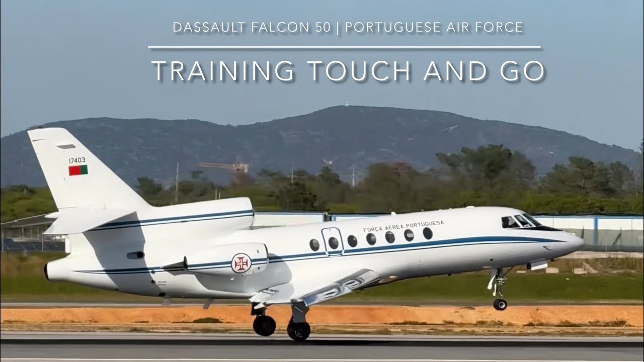 Training Touch And Go | Dassault Falcon 50 (Portuguese Air Force) at FARO AIRPORT