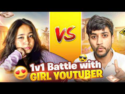 Pro Girl Youtuber Challenged me for 1vs1 Battle 😳 Free Fire  Max