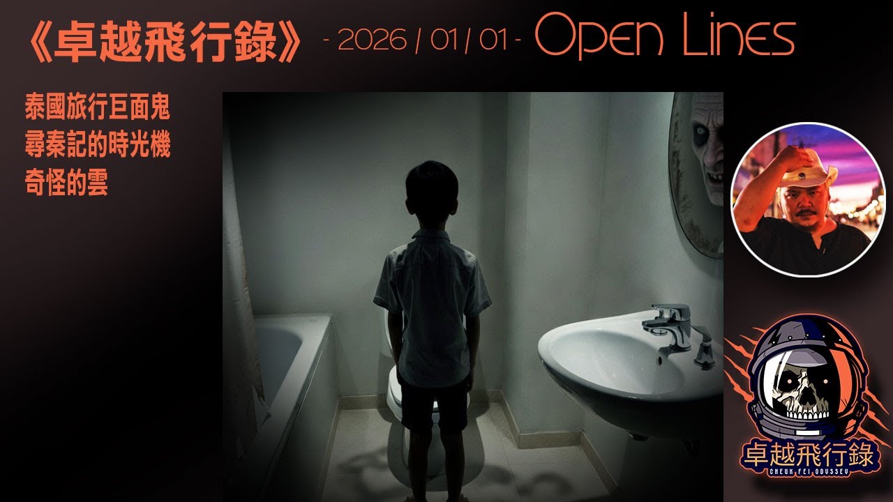 《卓越飛行錄》 - 2026/01/01 - 泰國旅行巨面鬼,尋秦記的時光機,奇怪的雲