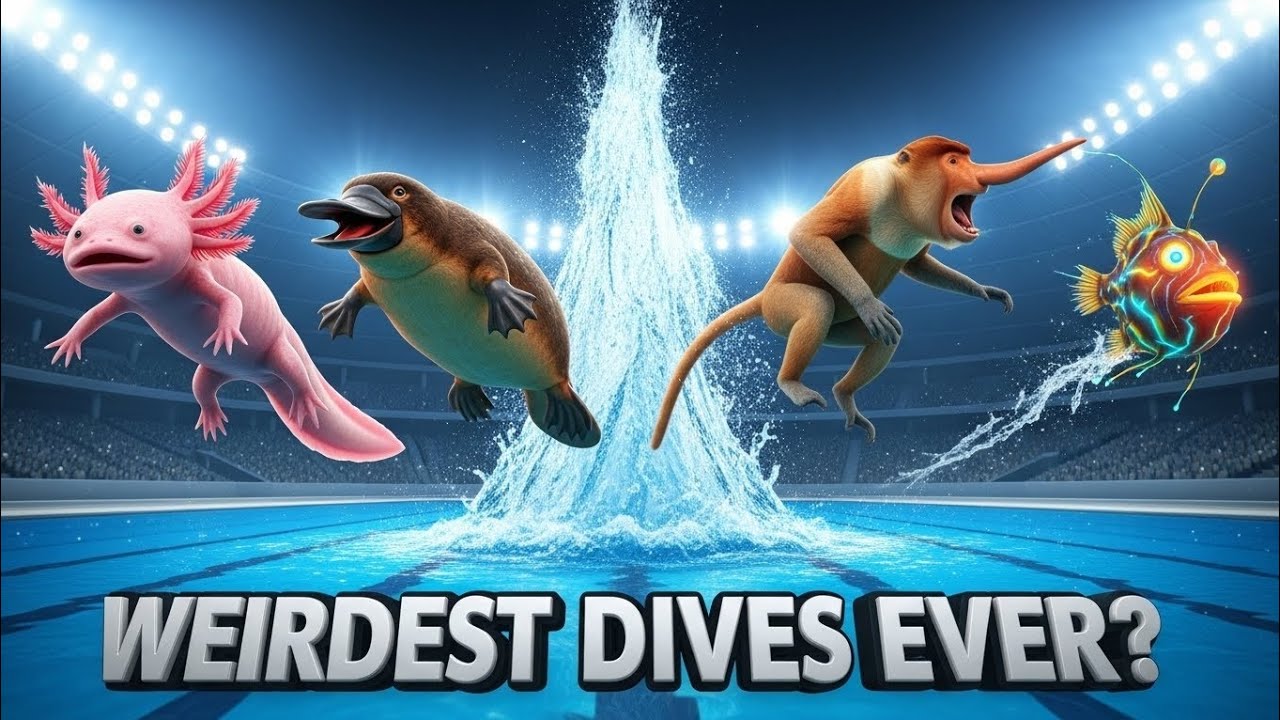 Animal Diving Championship 2025 🏆 | Weirdest Animals Ever Jump Into Water! 🤯🌊