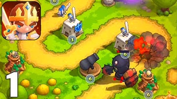 Mini War : Pocket Defense - Gameplay Walkthrough Part 1 Levels 1-25 (Android & iOS)