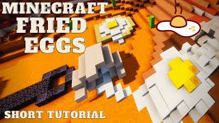 How to Build Fried Eggs in Minecraft | Short and Sweet Build Tutorials