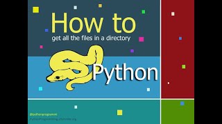 How To Get All The File In A Directory – Python Programming