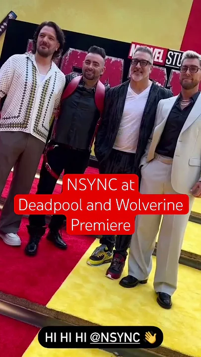 NSYNC at Deadpool and Wolverine Premiere #Shorts