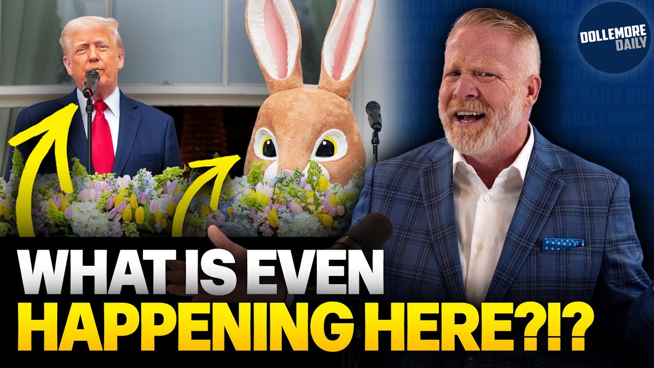 Donald Trump MAKES CONCERNING REMARKS ABOUT EASTER Standing Next to Propaganda Bunny!!!