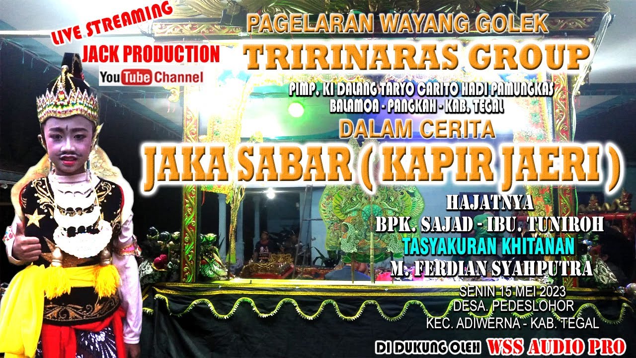 WAYANG GOLEK KI DALANG TARYO LIVE PEDESLOHOR HAJATNYA BPK. SAJAD