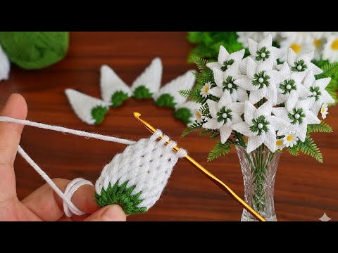 3D Super!. Crochet Flower 🌺 Very easy crochet rose flower making for beginners.You should do it now