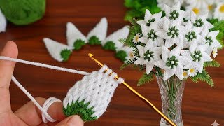 3D Super!. Crochet Flower 🌺 Very easy crochet rose flower making for beginners.You should do it now