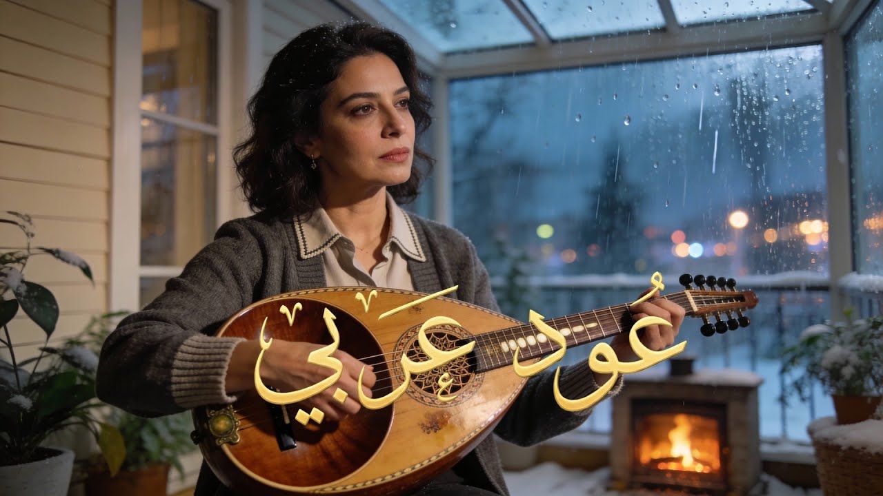 ألحان عود شرقية للاسترخاء والروقان في أجواء شتوية باردة