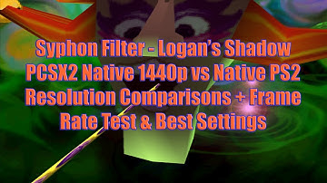 Syphon Filter LS PCSX2 Native 1440p vs Native PS2 Resolution Comparisons + Frame Rate Test