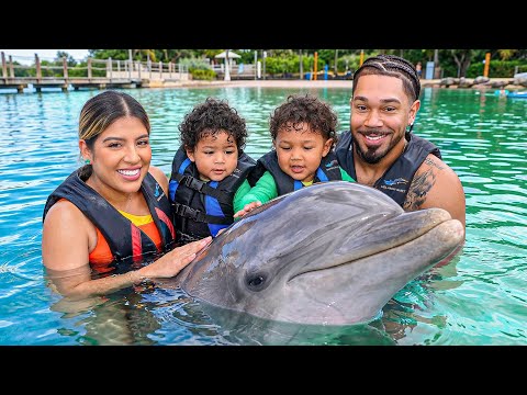 Our Kids’ First Time Swimming With Dolphins… (WE DIDN’T EXPECT THIS!!) 🐬