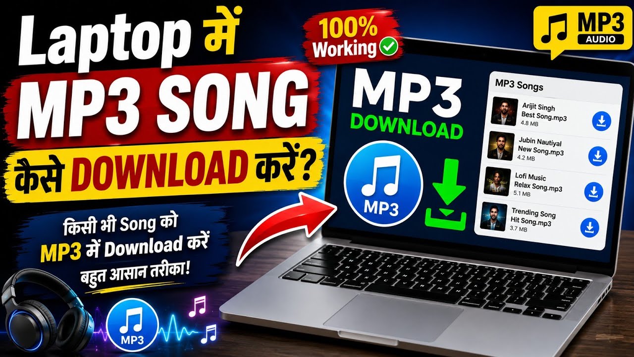 Laptop Mein MP3 Song Kaise Download Karen? | How To Download MP3 Songs in Laptop