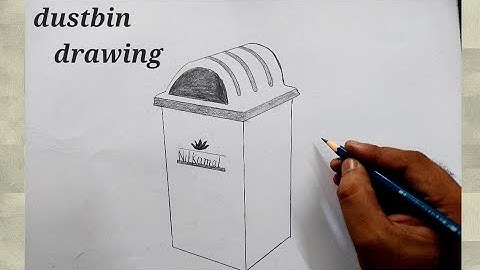 how to draw dustbin l how to draw dustbin easy l how to draw dustbin in easy way