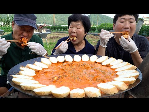 (Smoked chicken <strong>with</strong> <strong>Rose</strong> sauce) 요리&amp;amp;먹방!! - Mukbang eating show