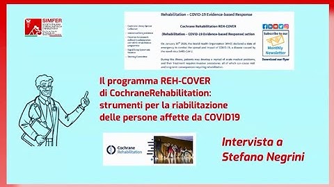 Il programma REH-COVER di CochraneRehabilitation. Stefano Negrini ospite di #SIMFERcast