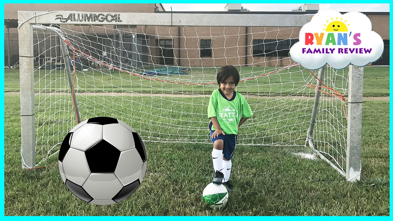 Family Fun Kids Outdoor Activities Ryan First Soccer Practice and First Game Highlights