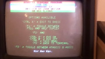 ATASCII Terminal prg from 1984 on a C64