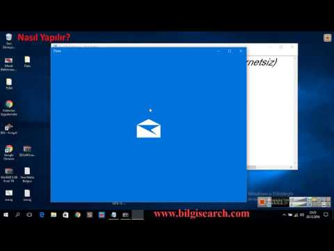 Windows 10 Email Gelen Kutusu Okuma (İnternetsiz) Hotmail, Outlook Gelen E Posta Okuma-NasilYapilir?