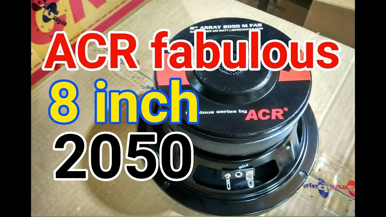 ACR FABULOUS 8 INCH 2050 - YouTube