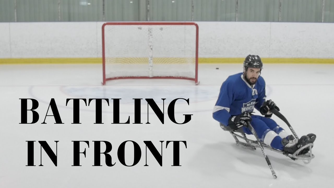 SLEDGE HOCKEY DRILLS AND SKILLS BATTLING IN FRONT YouTube