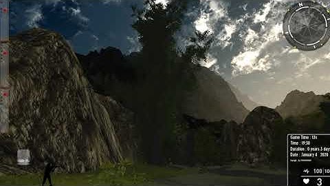 Game development in gameguru: Day Night cycle with skybox changes.