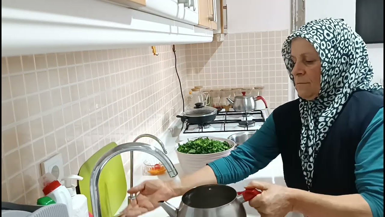 Ispanak Yemeği Pişirdim Birazda Yemeğim Vardı