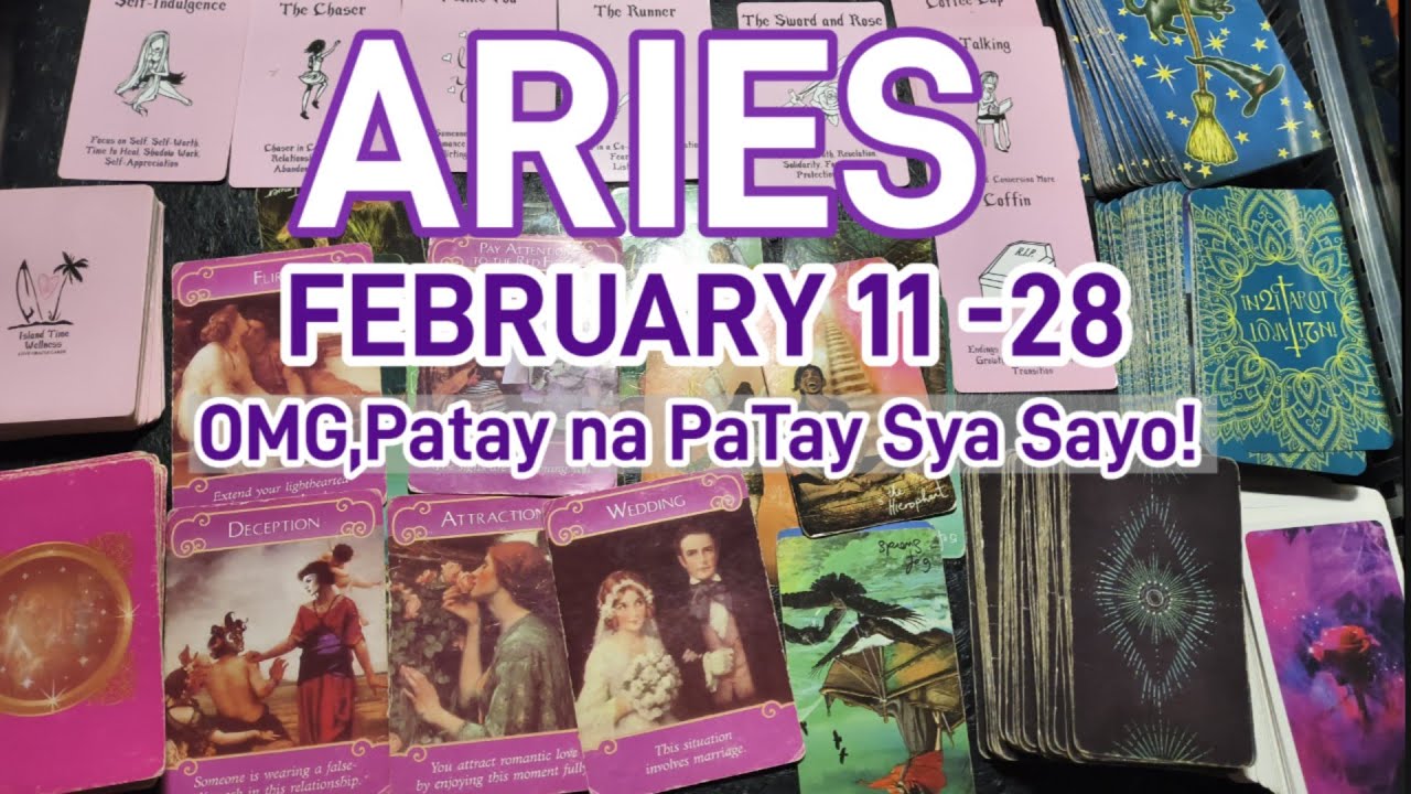 ARIES FEBRUARY 12-28 TAROT PREDIKSYON:OMG,MALUNGKOT SYA, OBSESS NA OBSES SYO, GUSTO NYA ENERGY MO!