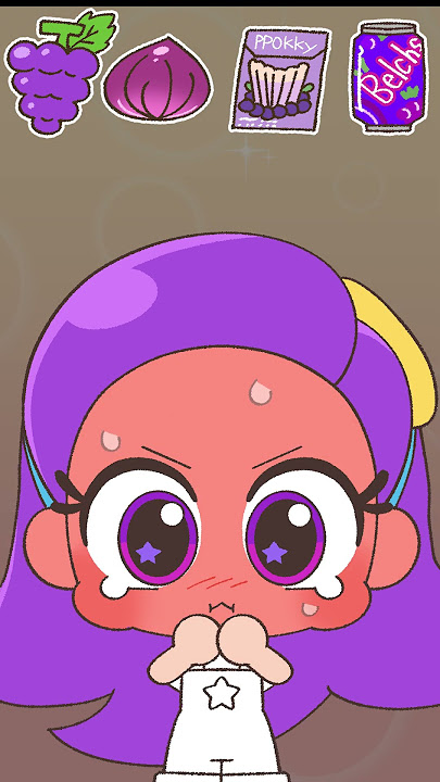 Purple's purple food mukbang #emojichallenge #mukbang #rainbowbubblegem