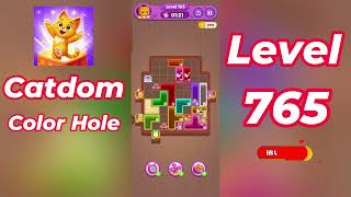 Catdom Color Hole Level 765 Walkthrough [NEW UPDATE] 🐱🟣 | Relaxing Color Puzzle Game | Go Answer