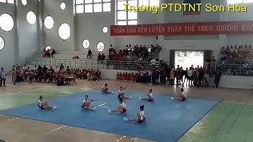 aerobic_ Học Sinh Trường PTDTNT Sơn Hòa Nhảy aerobic Đạt Giải Nhất năm học 2020-2021