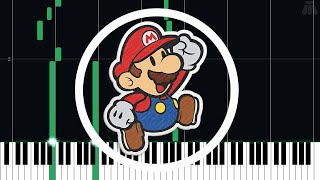 Big Blooper Appears - Super Paper Mario - Intermediate Piano Tutorial
