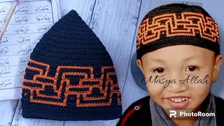 How to Knit a Mosaic Hat Easily for Beginners (head circumference 52 - 56 cm)