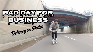 Urban Skater Delivers (Low pay - No Way) #rollerblading #delivery #bliss