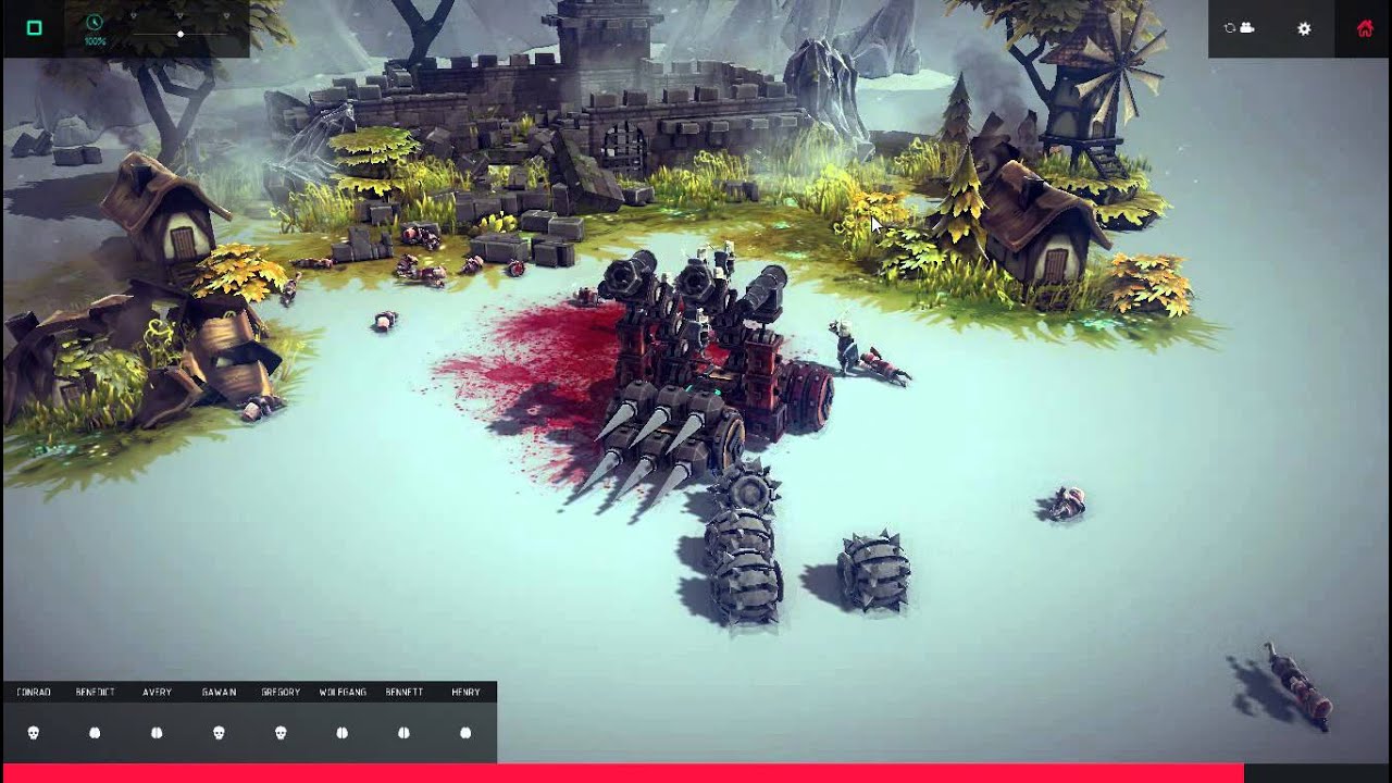 Besiege -- Clearing all level with one design(stage 15)