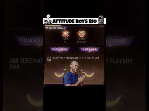 Attitude Boys bio 😤 #freefire #shorts #trending