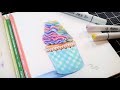 How to Draw a Cupcake with Alcohol Markers & Colored Pencils