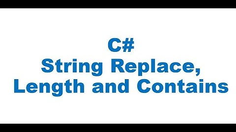 C# String Replace Contains