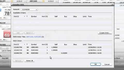 Complex OCO Orders Trading Station ~ Trading Tutorial