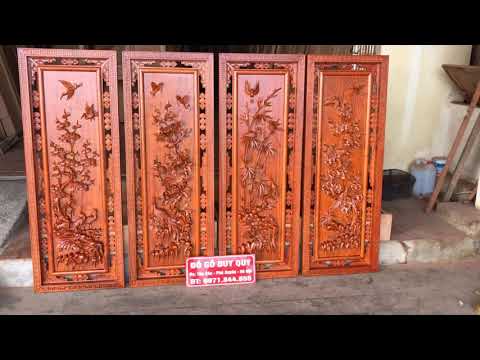 Video Ý nghĩa tranh tứ quý - Tùng Cúc Trúc Mai ( Gỗ hương đá... - youtube