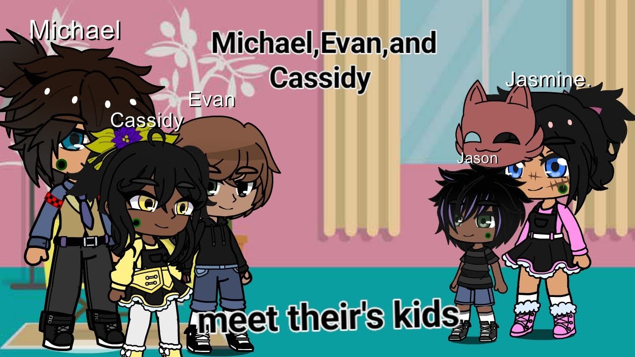 michael-evan-and-cassidy-meet-their-s-kids-ggmm-gacha-club-x-fnaf