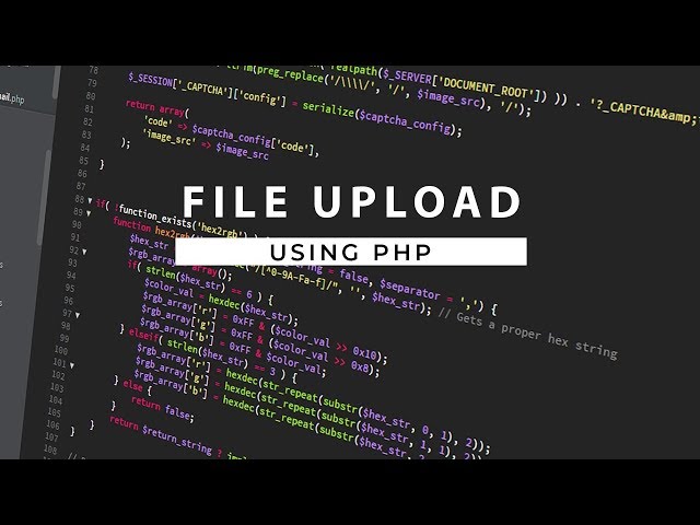 Upload a File to MySQL Database using PHP class=
