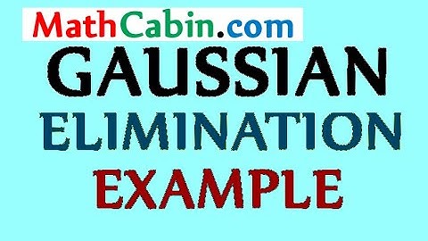 🔠 Gaussian Elimination problem ! ! ! ! !