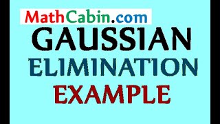 🔠 Gaussian Elimination problem ! ! ! ! !