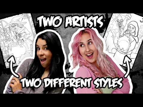 Two Artists, Two Styles, TWO COLORING PAGES! (Feat. ChantelleArts)