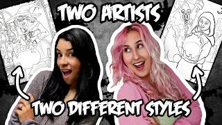Two Artists, Two Styles, TWO COLORING PAGES! (Feat. ChantelleArts)