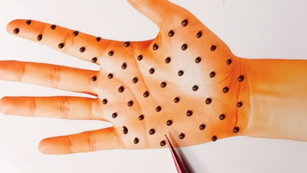 Dotted mehndi designs || mehndi tricks || mehndi for bignners || 
