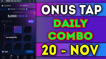 Onus Tap Tap Tap Daily Code 20 November 2024 || Today Onus Daily Code || AGP #onusdailycode