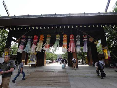 2026年7月14日の靖国神社みたままつりは、真夏の暑さの中、約3万灯の提灯や七夕飾り、献華展、琉球舞踊などが彩り、夜祭へ向けた静寂と伝統文化を昼間から満喫できる夏の風物詩です。