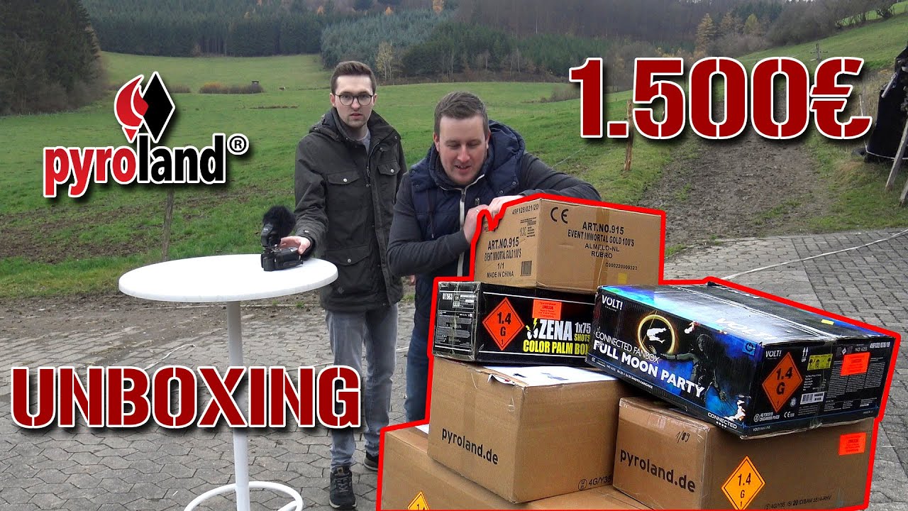 1.500€ FEUERWERK UNBOXING von Pyroland | mit KAI